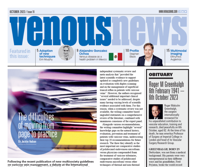 Venous News 16 – October 2023 US Edition