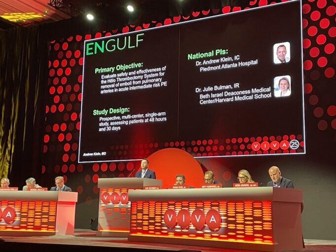 PE thrombectomy: ENGULF pivotal study meets safety and efficacy endpoints